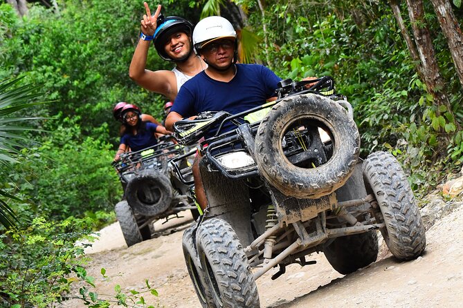 4 activities in 1 Horse Riding, ATV Shared, Cenote & Ziplines from Cancún - ATV obstacles, shared rides, and extra charges