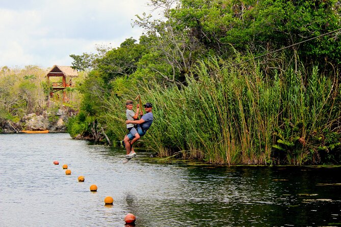 4 Private Cenotes, Zip-Lines, Canoes & Mayan Village with Delicious Lunch - What Happens at Tankah Beach
