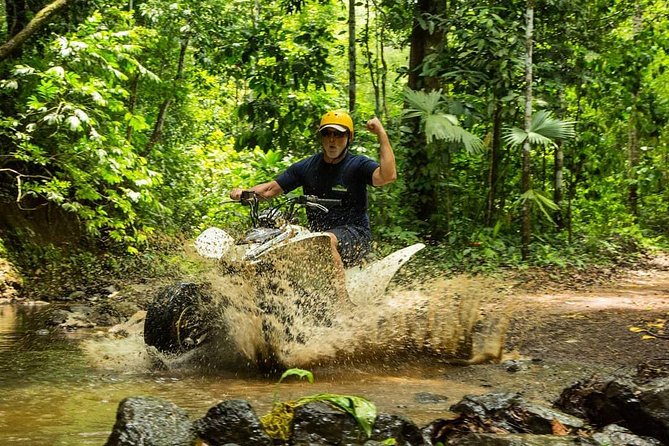 5 Hour Off-Road ATV+ Zipline+ Waterfall Rappelling+ Tractor Jungle Tour - Starting with the tractor ride into the ranch