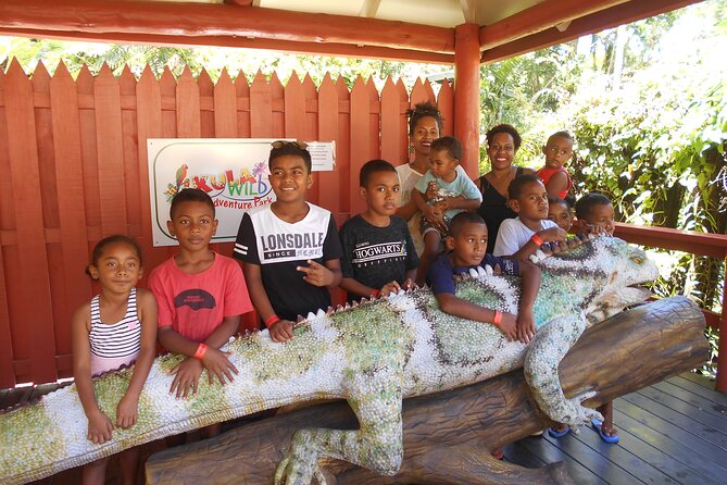 Admission + 2x Zip Line + Unlimited Water Slide Rides - Follow the forest walkways and wildlife exhibits