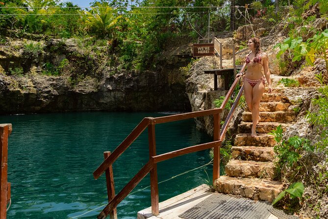 Adrenaline Adventure, Zip Line, ATV and Cenote Maya - Zip lines, bridges, and a controlled rappel