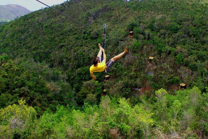 Adrenaline of Zipline el Valle from Samana Special for little cruisers - Key points at a glance