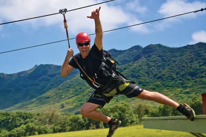 AdrenaLine Zipline Tour with WaterZip by Outfitters Kauai - Four ziplines, one swimming hole, and a big finish