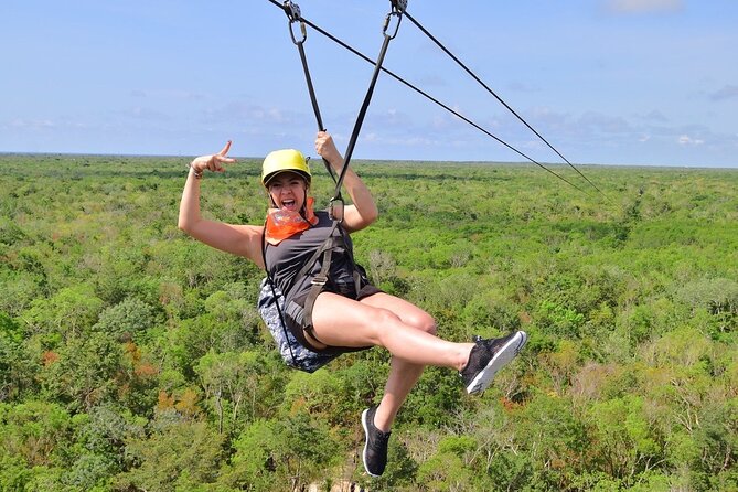 Adventure day to Tulum: ATVs, Cenote, Ziplines, lunch & transport - A 13-foot rappel for a small extra challenge