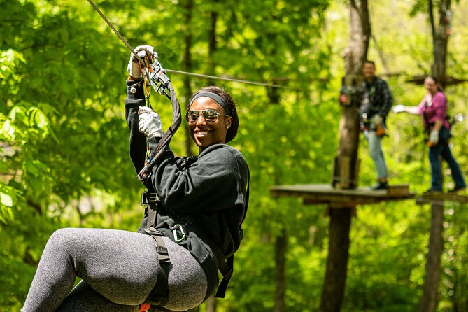 Adventure Park Ziplining and Climbing in Nashville - What the physical challenge feels like