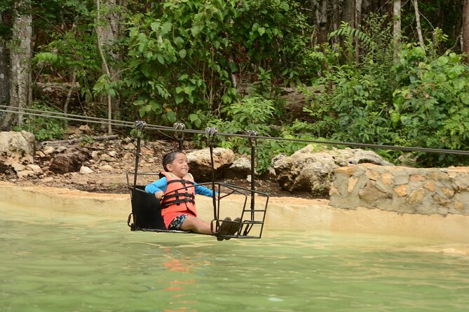 Adventure with ATV Rides, Zip Lines and Cenote at Tulum Jungle - Five ziplines and a rappel above the jungle