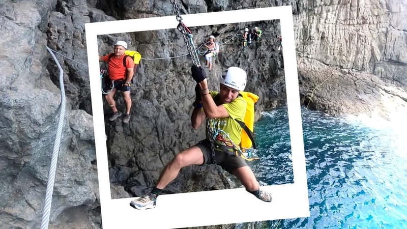 Agaete: Gran Canaria Coasteering. Marine Ferrata and Zipline - Starting near Playa de Caleta in Agaete