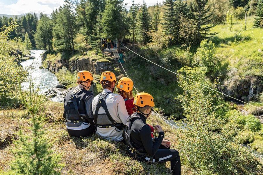 Akureyri: Zipline Tour - The view from above Glerárgil