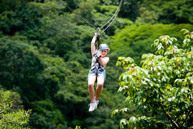 Alanya 3 in 1 Combo Full Day Tour Rafting Zipline Quad Bike - The zipline is a gentle finish