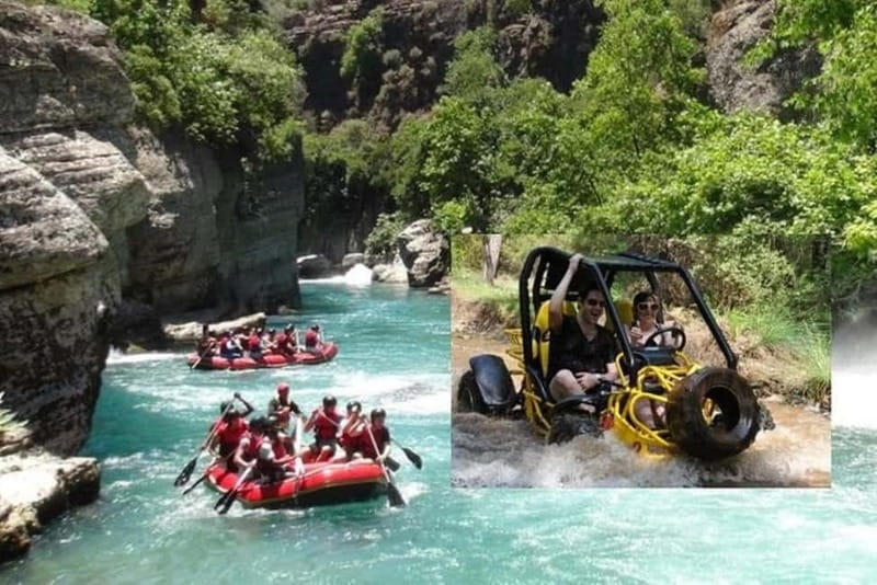 Alanya /Antalya /Side Rafting and Buggy, Quad Option Zipline - From Antalya’s Resorts to Köprülü Canyon