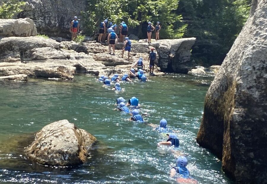 Alanya/City of Side: Canyoning, Rafting and Ziplining Tour - Getting ready for a wet, cold, long day