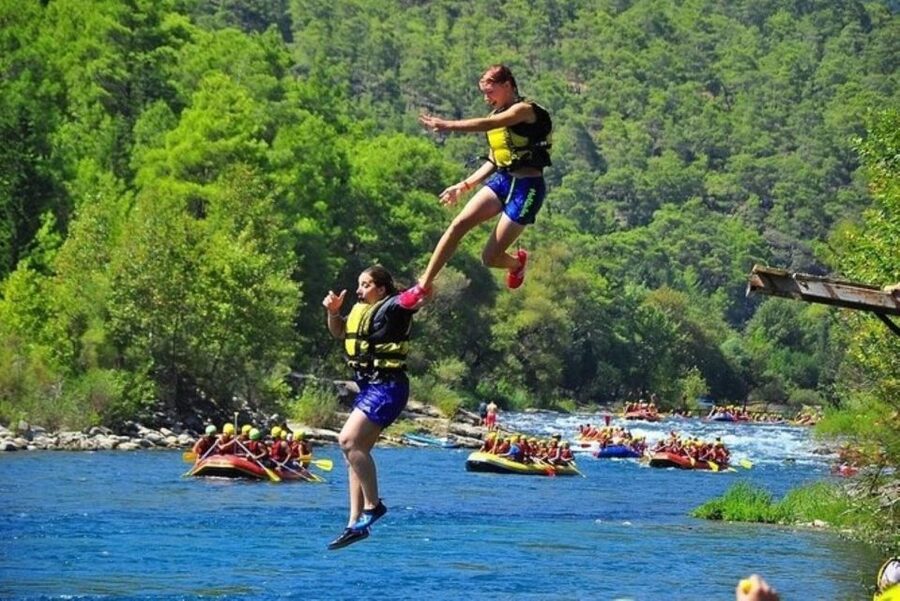 Alanya : Rafting, Quad/ Buggy & Zipline Adventure Combo Tour - Ending above the canyon on a zipline