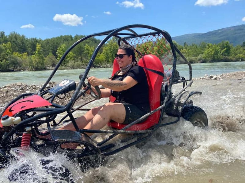 Alanya/Side/Antalya: Canyon Rafting, Buggy & Zipline Tour - A photo stop at the old bridge