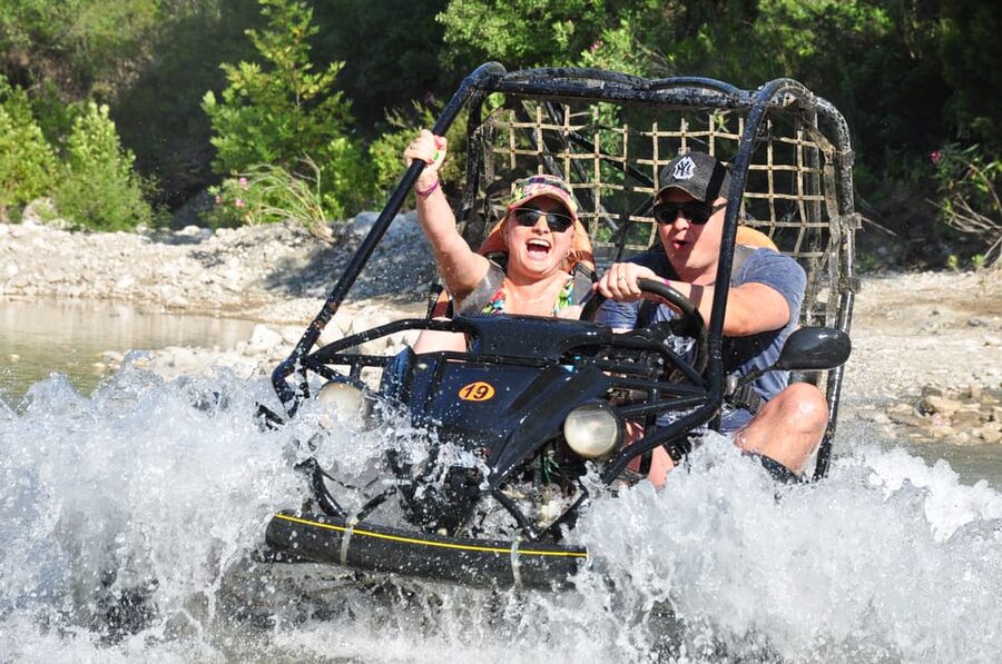 Alanya: Super Combo Quad, Buggy, Rafting & Zipline w/Lunch - Clothing, water, and family planning