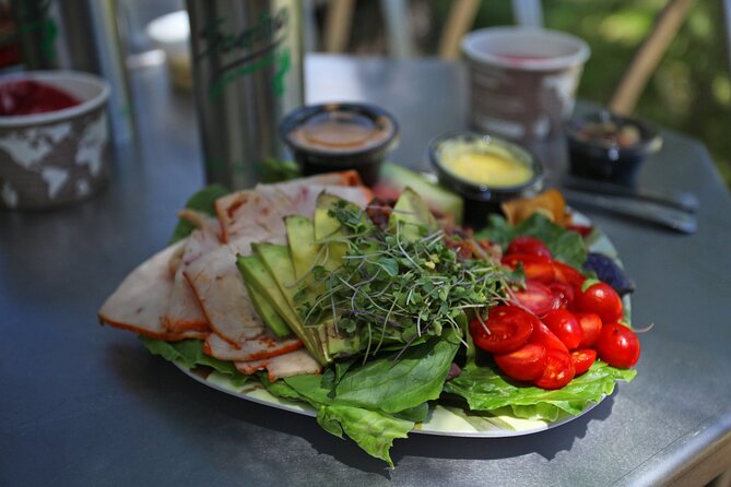 All-Day Guided Zipline Tour with Train Ride and Lunch in Durango - The four-course lunch above the Animas River