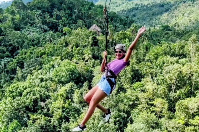 AMBER COVE-TAINO BAY 5 Zip Lines 7 Waterfalls + Locale Food - The uphill walk to the five zip lines