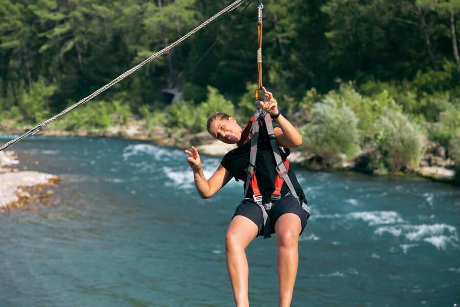 Antalya: Private Rafting, Zipline, Quad or Buggy w/ Lunch - Lunch by the river