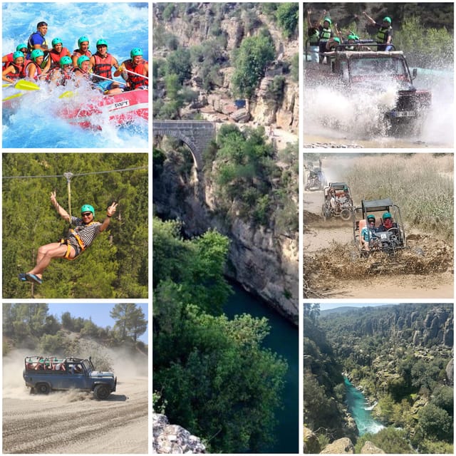 Antalya: Rafting Jeep Buggy&Quad Safari zipline canyon visit - Who will enjoy this most?