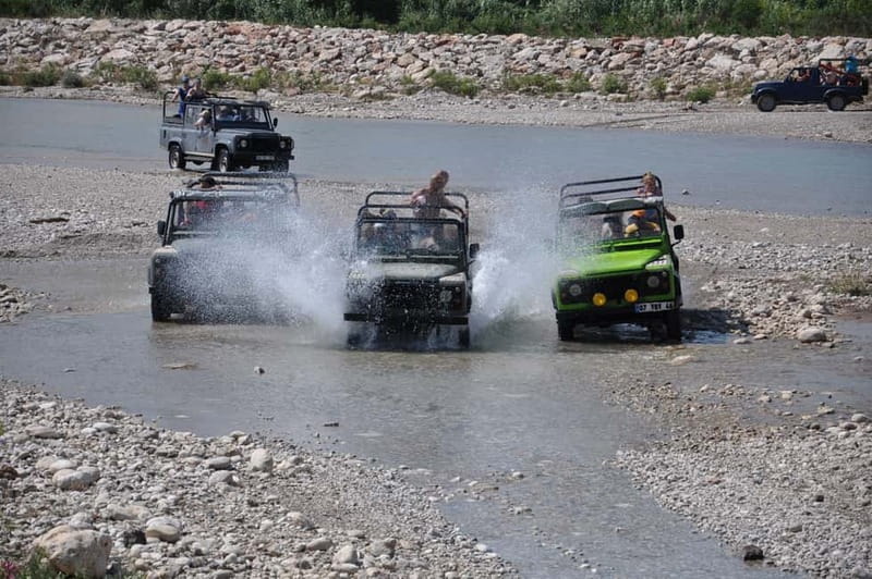 Antalya: Rafting, Zipline Buggy/Quad Jeep Combo Tour w/Lunch - The Roman bridge and the rafting base
