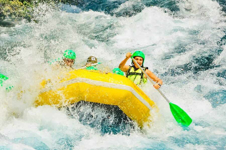 Antalya: Ziplining, Rafting, Jeep Tour & Quad Safari w/Lunch - Ziplining after the river action