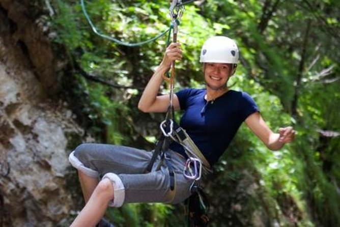 Antigua Zipline Canopy Adventure from St John’s - Harnesses, helmets, and a useful safety briefing