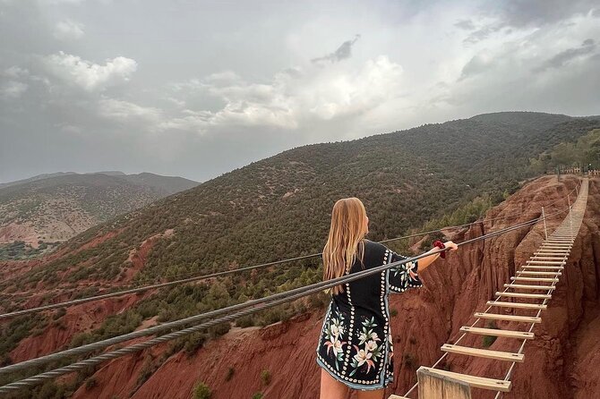 Atlas Mountain Zip Line And waterfalls berber villages with camel - Walking through Imlil’s villages and farms