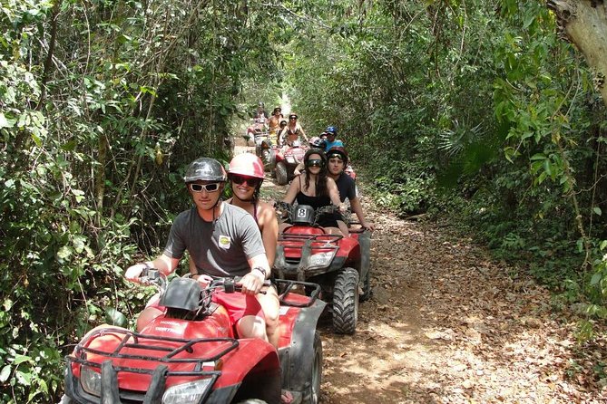 ATV Adventure Combo with Snorkeling, Ziplines, Cenote, and Lunch - A cool swim in a Mayan cenote