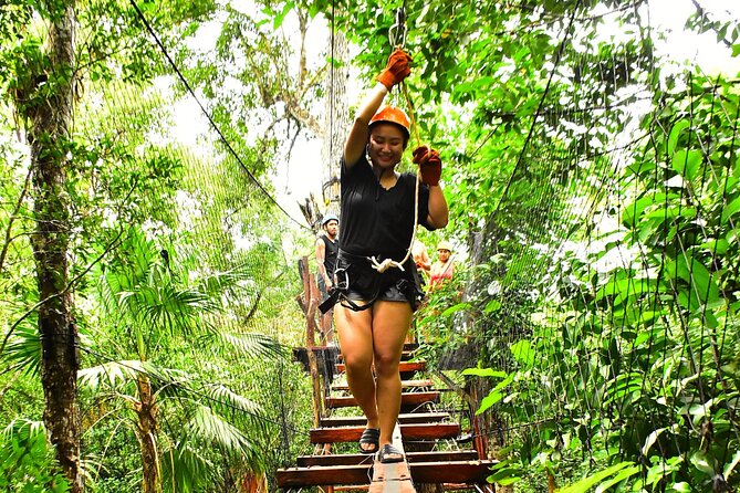 ATV Adventure, Interactive Bridges, Ziplines, Cenote and Lunch - Ziplines and Bridges: A Good First Taste of Adventure