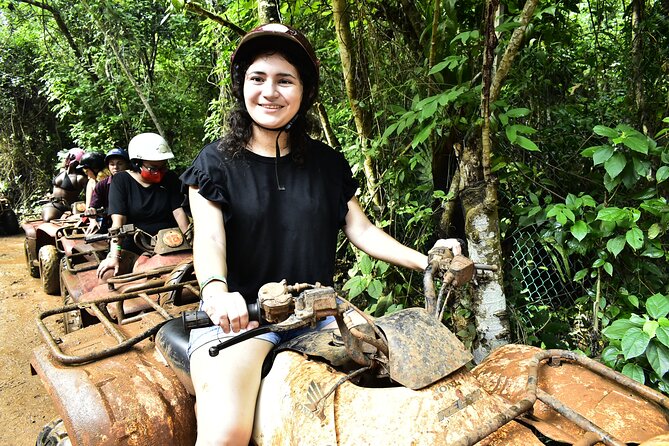 ATV adventure with cenote, ziplines, snack and transport from Cancun or Riviera - Mayan tacos, water, and the food question