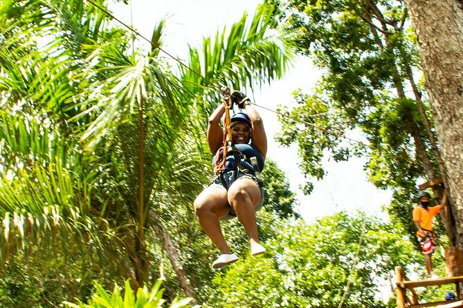 ATV Adventure with Ziplines & Cenote from Playa del Carmen - Cooling off at Cenote Verde Lucero