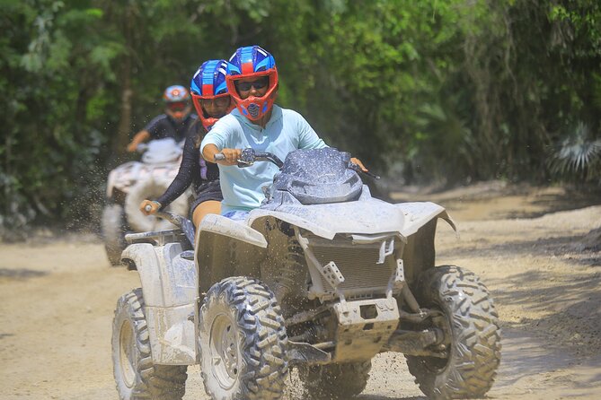 ATV adventure, Ziplines, Cenote Swim, Snack & Transport Included. - Quesadillas, water, and optional extras