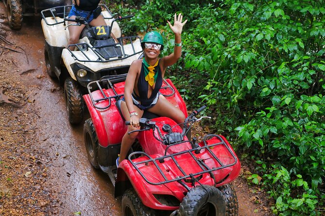 ATV and Zipline and Cenote Adventure with food included in Cancun - Cooling off in the cenote