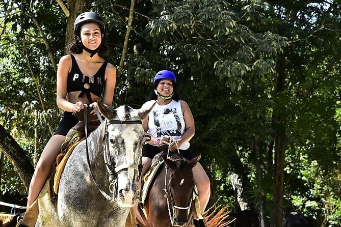 ATV & Horseback Ride with Ziplines Cenote from Playa del Carmen - A gentle horseback start at El Rey Polo Club