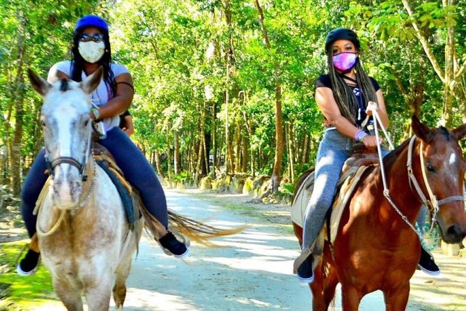 ATV & Horseback Ride with Ziplines Cenote from Playa del Carmen - Cooling off at Cenote Verde Lucero