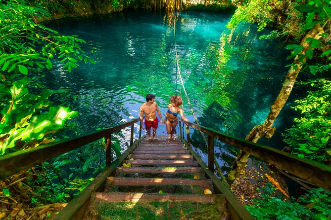 ATV Jungle Adventure with Ziplines, Cenote & Transportation - ATV riding through the jungle