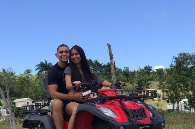 ATV N Zip: 8 Zip Lines plus ATV's - A tropical garden and parrots between the rides
