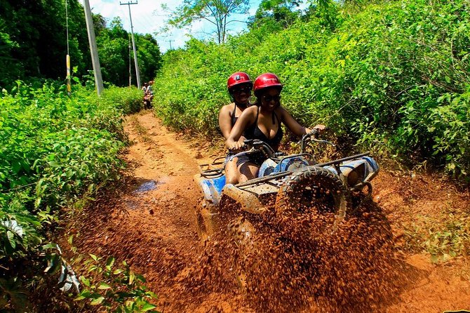 Atv’s, Ziplines and Cenote swim experience from Cancun - A short zipline run, not a full aerial course