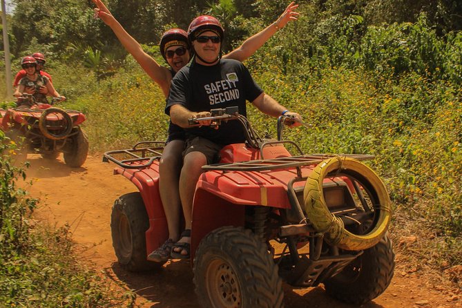 ATV shared experience, Ziplines and Cenote swim experience in one Adrenaline day - Time, Group Size and the Long Transfer Question
