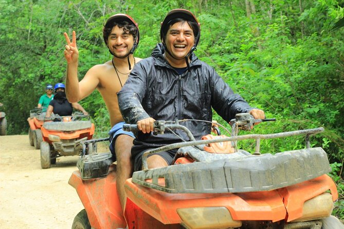 ATV Tour from Cancun and Puerto Morelos with Ziplines and Cenote. - ATV riding through La Ruta de los Cenotes