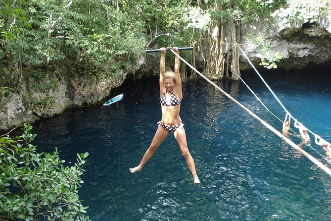 ATV, zip lines and cenote - Riding and preparing for the active parts