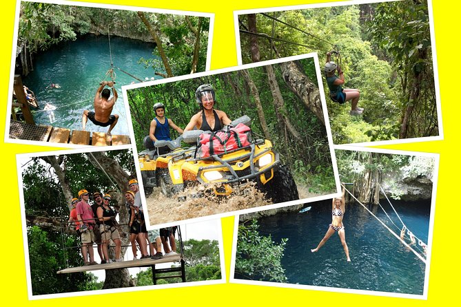 ATV, zip lines and cenote - Food, drinks, and what the $75 price covers