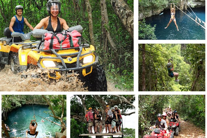 ATV, zip lines and cenote - Group size, transport, and the pace of the day