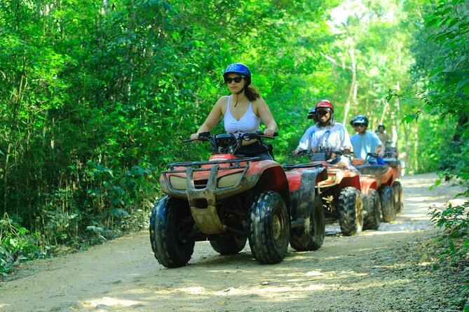 ATV, Zipline Circuit and Cenote Activities in Ruta de Los Cenotes - Swimming in a natural cenote