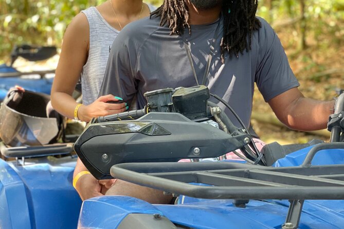 ATV, Zipline, Horseback, Bamboo Rafting and Rick’s Cafe - ATV trails with mud, hills, and sugarcane