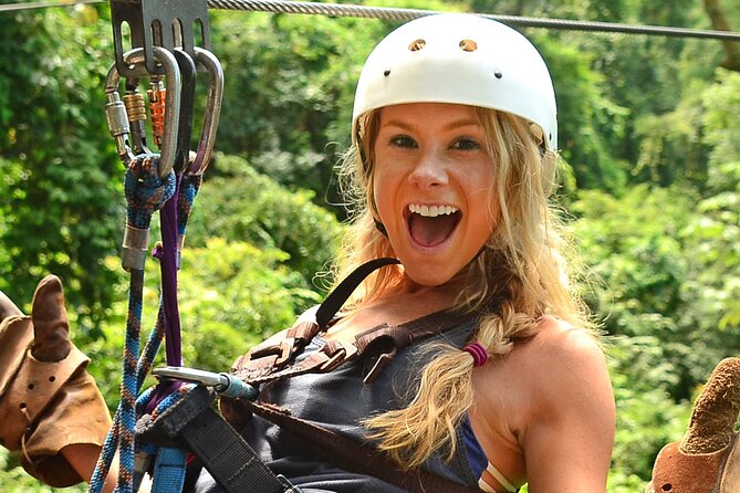 ATV + Zipline + Waterfall + Rainforest Lunch COMBO - Trading the harness for an ATV