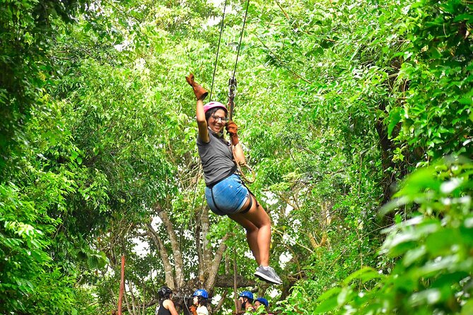 Atvs, Ziplines and Cenote from Cancun or Riviera Maya snack and water included - Cooling off in a sacred cenote