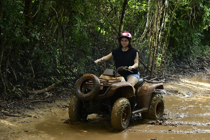 Atvs, Ziplines and Cenote from Cancun or Riviera Maya snack and water included - Snack, water, and the fine print on lunch