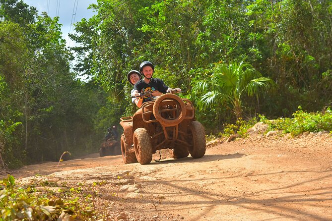 Awesome ATV experience in the jungle with cenote swim and ziplines included - A four-hour jungle sampler near Puerto Morelos