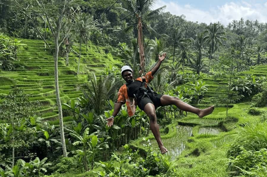 Bali: Mount Batur Sunrise Trek & Ubud Zip-Line Adventure - Flying over Ubud’s jungle and rice fields