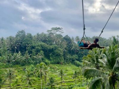 Bali/Ubud: Swing, Zipline & SkyBike Rice Terrace Adventure